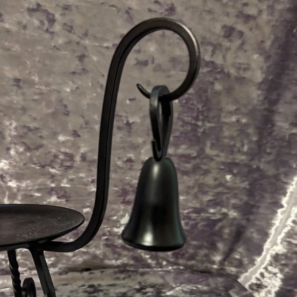 Discontinued Partylite Barrington Black Iron Candle Holder with Snuffer EUC - Picture 5 of 8